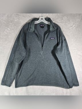 Patagonia 1/4 Zip Better Sweater Womens Size 2XL XXL Fleece Pullover Blue